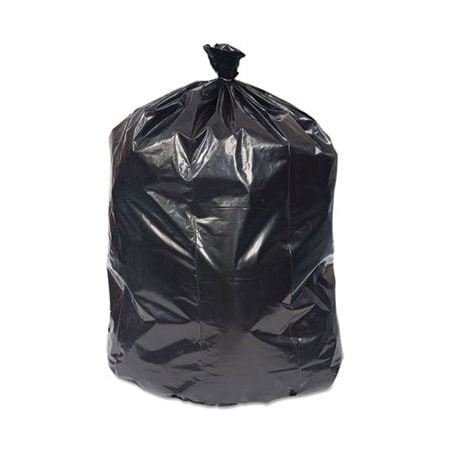 Coastwide Professional REPROCESSED RESIN CAN LINERS, 60 GAL, 1.8 MIL, 38in X 58in, BLACK, 100PK 814888